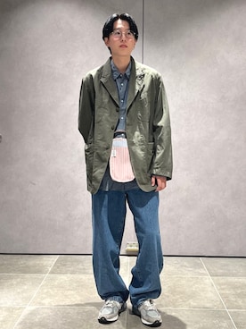 「SHIPS（シップス）のアイテム」を使った、大木さん（メンズ・174cm）の秋コーディネート