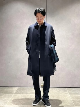 「SHIPS」｜大木さん（メンズ・174cm）の冬コーディネート