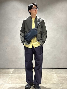 「SHIPS（シップス）のアイテム（ジャケット/アウター）」を使った、大木さん（メンズ・174cm）の春コーディネート