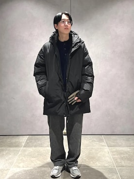 「アイテム（手袋）」を使った、大木さん（メンズ・174cm）の秋コーディネート