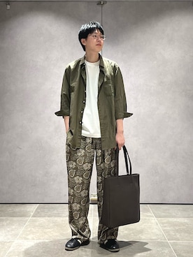 「SHIPS（シップス）のアイテム」を使った、大木さん（メンズ・174cm）の夏コーディネート