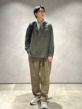 「SHIPS（シップス）のアイテム」を使った、大木さん（メンズ・174cm）の春コーディネート