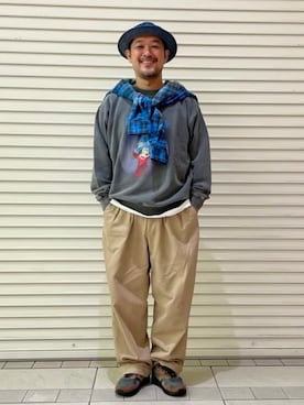 「BEAMS PLUS（ビームスプラス）のアイテム」を使った、BEAMS Tさん（メンズ・171cm）の冬コーディネート