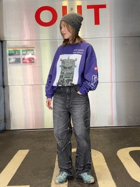 「C.E（シーイー）のアイテム（トップス）」を使った、BEAMS Tさん（レディース・161cm）の春コーディネート