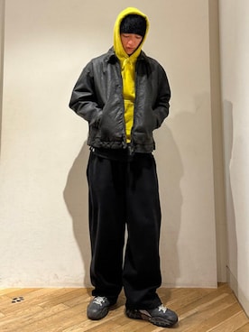 「BEAMS T（ビームスティー）のアイテム」を使った、BEAMS Tさん（メンズ・179cm）の冬コーディネート