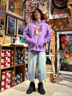 「C.E（シーイー）のアイテム（トップス）」を使った、BEAMS Tさん（メンズ・166cm）の春コーディネート