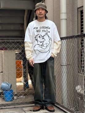 「BEAMS T（ビームスティー）のアイテム」を使った、BEAMS Tさん（メンズ・175cm）の春コーディネート