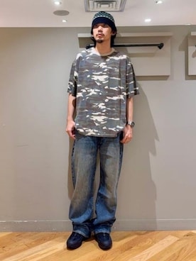 「NIKE（ナイキ）のNIKE / AIR MAX 95 BIG BUBBLE BLACK（スニーカー、ブラック系）」を使った、BEAMS Tさん（レディース・159cm）の夏コーディネート