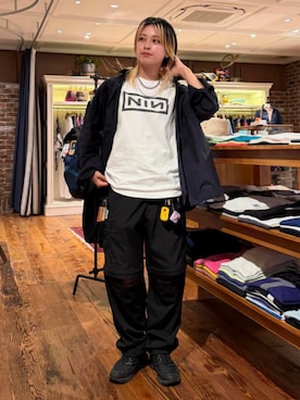 「GOOD ROCK SPEED（グッドロックスピード）のアイテム」を使った、BEAMS Tさん（レディース・159cm）の夏コーディネート
