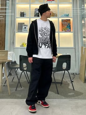 「BAL（バル）のアイテム」を使った、BEAMS Tさん（メンズ・173cm）の冬コーディネート