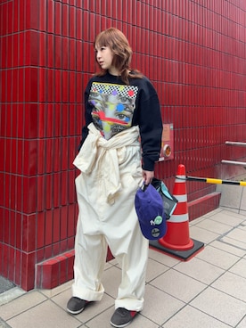 「BEAMS T（ビームスティー）のアイテム」を使った、BEAMS Tさん（レディース・164cm）の春コーディネート