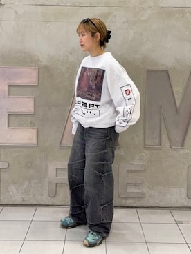 「C.E（シーイー）のアイテム（トップス）」を使った、BEAMS Tさん（レディース・161cm）の春コーディネート