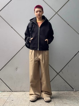 「GREGORY（グレゴリー）のアイテム（バッグ）」を使った、BEAMS Tさん（レディース・165cm）の春コーディネート