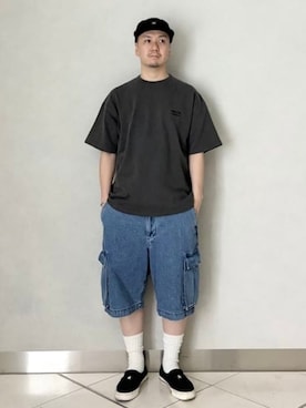 「BEAMS T（ビームスティー）のアイテム」を使った、BEAMS Tさん（メンズ・170cm）の夏コーディネート