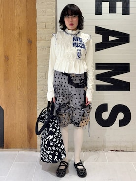 「BEAMS T（ビームスティー）のアイテム」を使った、BEAMS Tさん（レディース・152cm）の春コーディネート