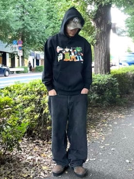 「BEAMS T（ビームスティー）のアイテム」を使った、BEAMS Tさん（メンズ・172cm）の冬コーディネート