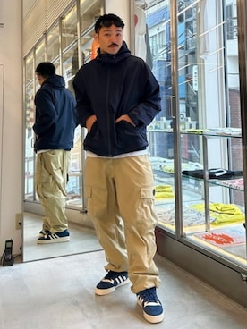 「BEAMS T（ビームスティー）のアイテム」を使った、BEAMS Tさん（メンズ・173cm）の冬コーディネート