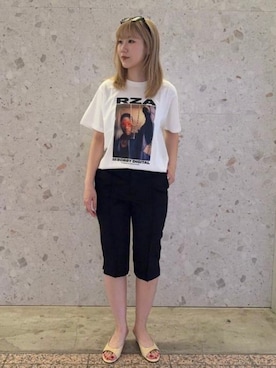「BEAMS T（ビームスティー）のアイテム」を使った、BEAMS Tさん（レディース・161cm）の春コーディネート