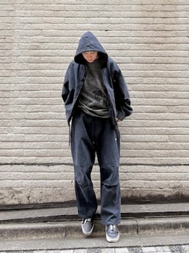 「C.E（シーイー）のC.E / OVERDYE MD The Camera T（Tシャツ/カットソー、グレー系）」を使った、BEAMS Tさん（メンズ・182cm）の夏コーディネート