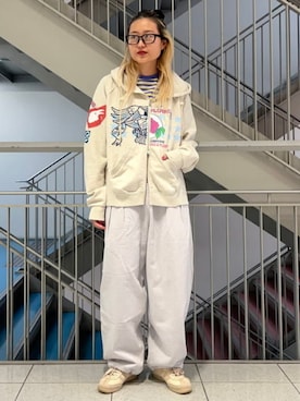 「BEAMS（ビームス）のアイテム（パンツ）」を使った、BEAMS Tさん（レディース・168cm）の春コーディネート