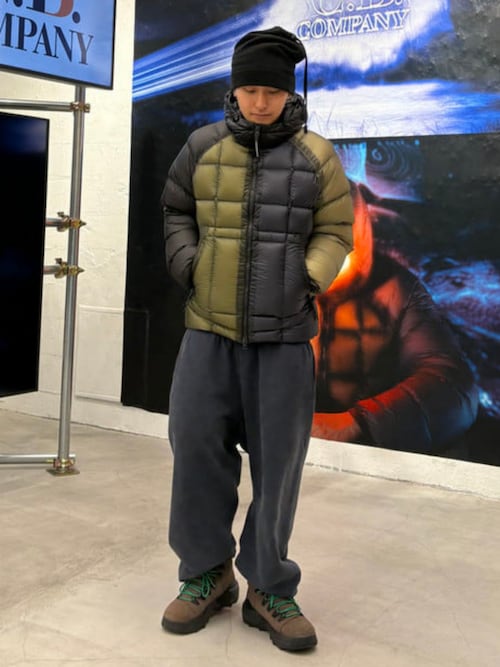 BEAMS MENBEAMS Tさんのダウンジャケット/コート「【別注】C.P. Company / D.D. Shell Goggle Down Jacket(C.P. COMPANY|シーピーカンパニー)」を使ったコーディネート