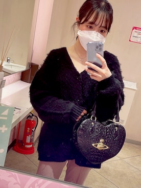 「WC（ダブル シー）のアイテム（カーディガン/ボレロ）」を使った、ｼ  ｭ  ﾘさん（レディース・153cm）の春コーディネート