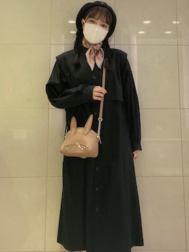 「アイテム（ハンチング/ベレー帽）」を使った、ｼ  ｭ  ﾘさん（レディース・153cm）の春コーディネート