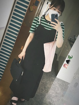 LILY BROWN(リリーブラウン)の「シャツコンビパールキャミワンピース ...