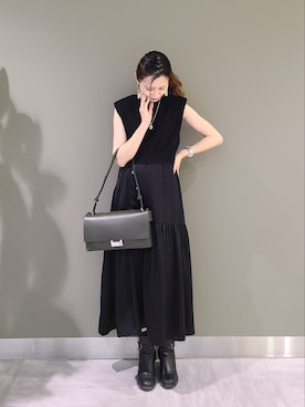 「ALLSAINTS（オールセインツ）のアイテム」を使った、Shinoさん（レディース・153cm）の春コーディネート