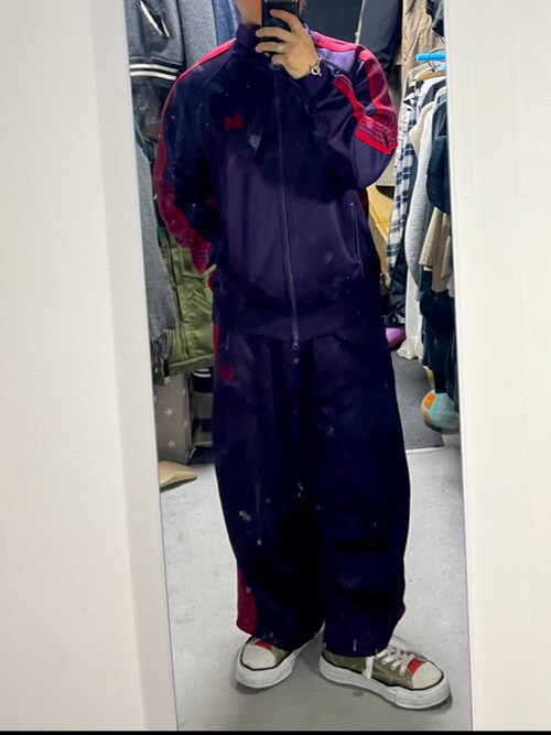 Needles セットアップ　パープル セットアップ ブラック パープル ニードルス ニードルズ needles