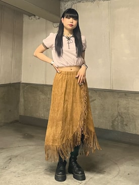 「アイテム（ブレスレット）」を使った、MAMIさん（レディース・158cm）の夏コーディネート