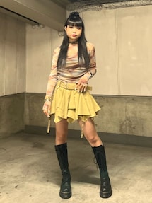 アシメヘムベルテッドミニスカート｜ジュエティ（jouetie