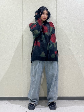 「アイテム（イヤーマフ）」を使った、MAMIさん（レディース・158cm）の秋コーディネート