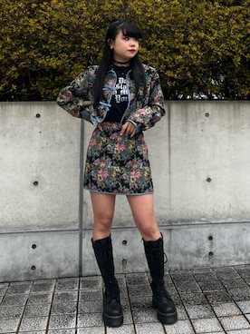 「jouetie（ジュエティ）のアイテム（ジャケット/アウター）」を使った、MAMIさん（レディース・158cm）の春コーディネート