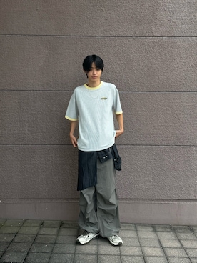 「URBAN RESEARCH（アーバンリサーチ）のアイテム（カーゴパンツ）」を使った、Shiragami Harutoさん（メンズ・175cm）の夏コーディネート