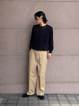 「カシミヤ」｜Shiragami Harutoさん（メンズ・175cm）の秋コーディネート