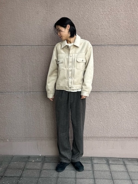 「アイテム（カバーオール）」を使った、Shiragami Harutoさん（メンズ・175cm）の秋コーディネート