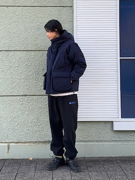 「冬アウター」｜「アイテム（その他アウター）」を使った、Shiragami Harutoさん（メンズ・175cm）の冬コーディネート