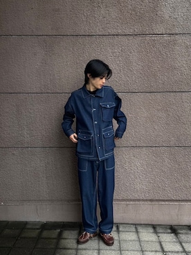 「newarrival」｜「アイテム（その他アウター）」を使った、Shiragami Harutoさん（メンズ・175cm）の春コーディネート