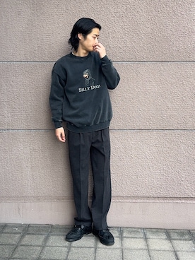 「アイテム（スウェット、その他）」を使った、Shiragami Harutoさん（メンズ・175cm）の秋コーディネート