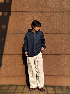 「ラフコーデ」｜「アイテム（その他アウター）」を使った、Shiragami Harutoさん（メンズ・175cm）の冬コーディネート