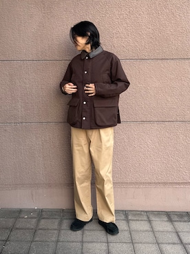 「シンプル」｜「アイテム（その他アウター）」を使った、Shiragami Harutoさん（メンズ・175cm）の秋コーディネート