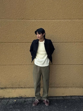 「アイテム（その他アウター、ブラック系）」を使った、Shiragami Harutoさん（メンズ・175cm）の冬コーディネート
