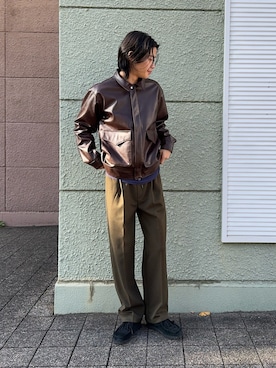 「URBAN RESEARCH」｜Shiragami Harutoさん（メンズ・175cm）の秋コーディネート