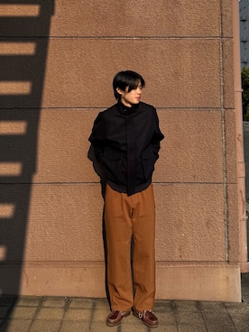 「SENSE OF PLACE by URBAN RESEARCH（センスオブプレイスバイアーバンリサーチ）のアイテム（ブルゾン）」を使った、Shiragami Harutoさん（メンズ・175cm）の冬コーディネート