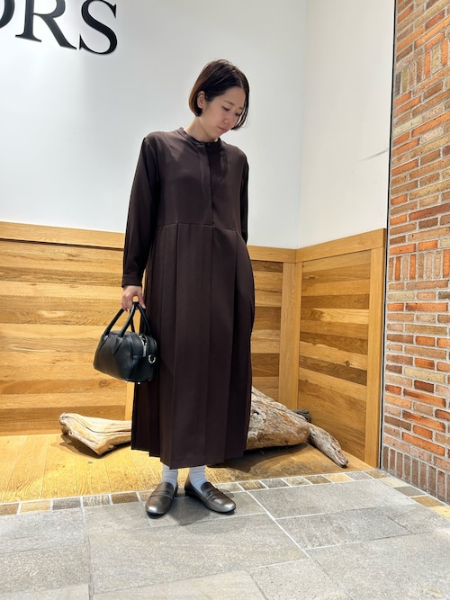 1PIU1UGUALES ブラウンプリーツワンピース LILY BROWN リリーブラウン Lily Brown プリーツシフォン