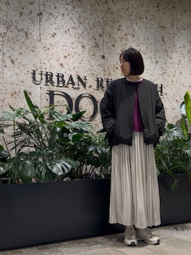 「URBAN RESEARCH DOORS(アーバンリサーチドアーズ)のアイテム(スカート)」を使った、sariさん(レディース・159cm)の秋コーディネート