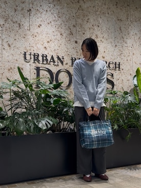 「FORK&SPOON（フォークアンドスプーン）のアイテム（その他パンツ）」を使った、sariさん（レディース・159cm）の秋コーディネート