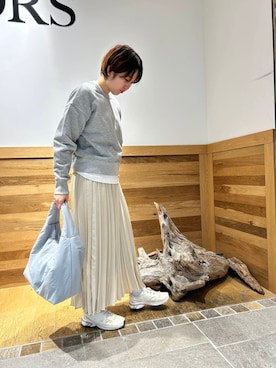 「URBAN RESEARCH DOORS（アーバンリサーチドアーズ）のクッショントート（トートバッグ）」を使った、sariさん（レディース・159cm）の冬コーディネート