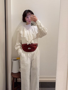 「COCO DEAL（ココディール）のアイテム（トップス）」を使った、Samさん（レディース・148cm）の春コーディネート